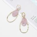 Geometric drop shaped earrings pendant acrylic plate alloy women's gold earrings earrings jewelry gifts