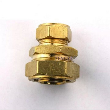F1 brass compression fitting unequal straight
