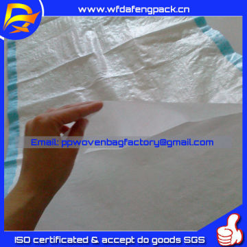 postal pp woven bag packing 50KG export to russian
