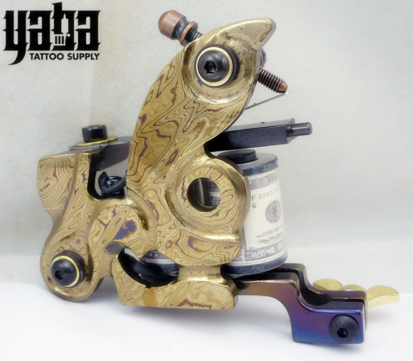 Yaba Copper Four Styles Carving Frame Coil Tattoo Machine