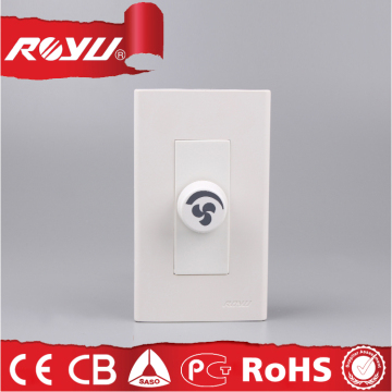 3 speed fan switch, home use fan speed controller, speed adjustment 1 gang switch
