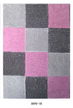 Silk Shaggy With Cubic Design