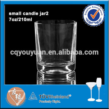 SGS certificated 7oz capacity glass candle jar holders