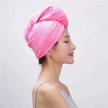 Coral Fleece  Dry Hair Shower Cap