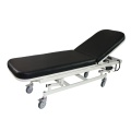 Medical examination bed with adjustable backrest