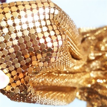 Aluminum Glitter Sequin Fabric for Lady Handbag - Sari Decoration Material