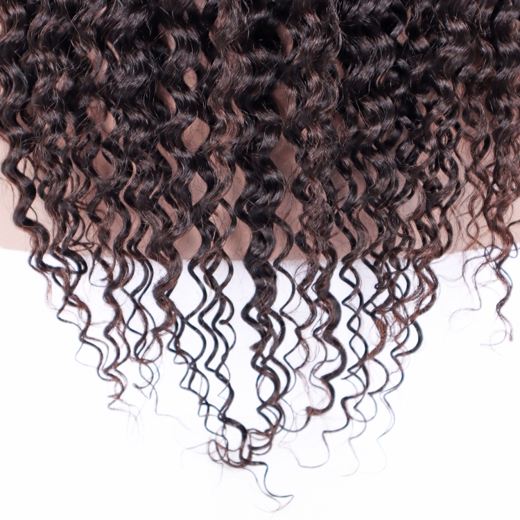 hair extension cuticle aligned Brazilian human hair customized colors jerry curly 13x4 lace front wig