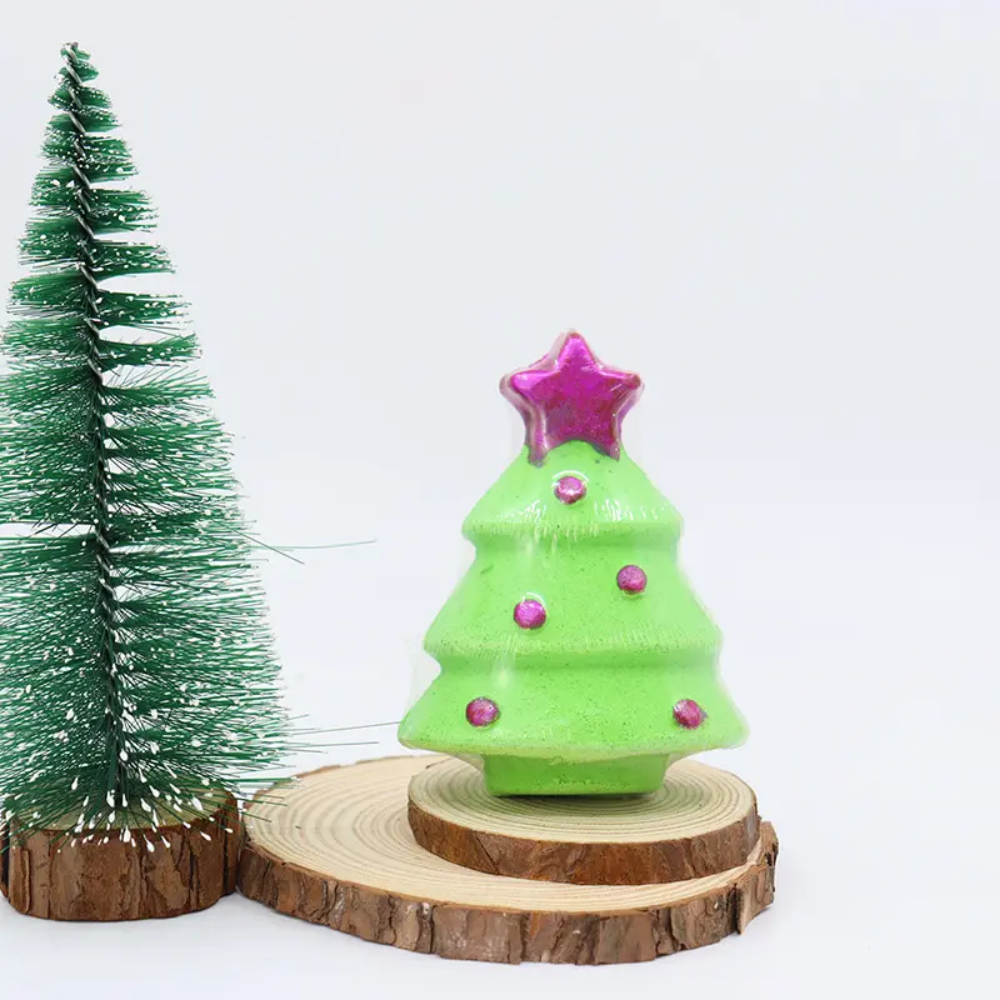 Christmas Tree Bath Ball Bath Salts Aromatherapy