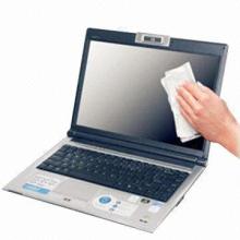 Computer cleaning tissue for promotional purposes