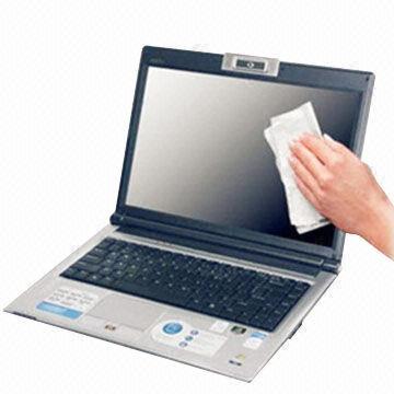 Computer cleaning tissue for promotional purposes