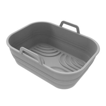 Foldable Silicone Air Fryer Mat - Rectangular Baking Pan Accessory