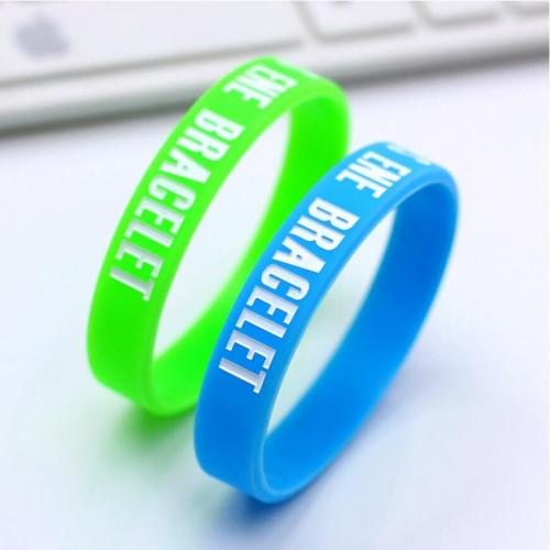 Custom Design Silk Print Silicone Rubber Band