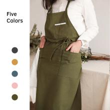 Japanese-Style Artist Women's Painting Apron with Towel