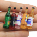 36mm Funny Resin Beer Models Simulation Pretend Bottle Juice Soda Drinks Miniature for Pendant Charms