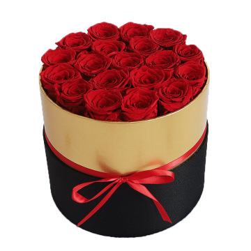 Artificial Rose Arrivals: Anniversary Flowers with Round Box