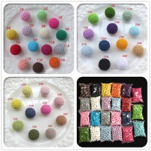 wholesale Handmade round crochet beads