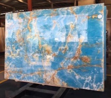 custom natural onyx marble background wall design blue onyx tile