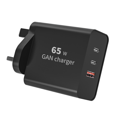 65W 3-PORT QC3.0 + Chargeur mural USB Type-C