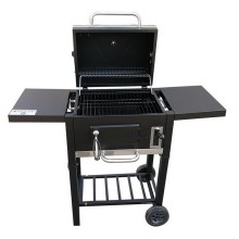 Outdoor BBQ Grills Folding Charcoal Barbecue Grills Smoker With Side Table