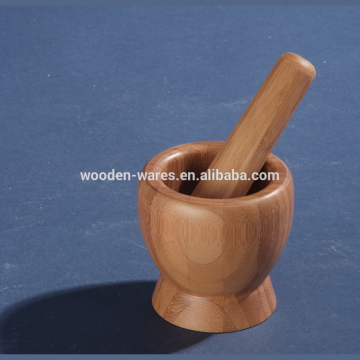 Bamboo spice tool, mortar & pestle set