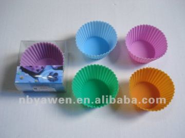 4pcs pack silicone cupcake mold set