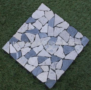 blue stone paving tile