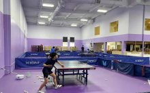 5.5mm super woven pattern table tennis flooring