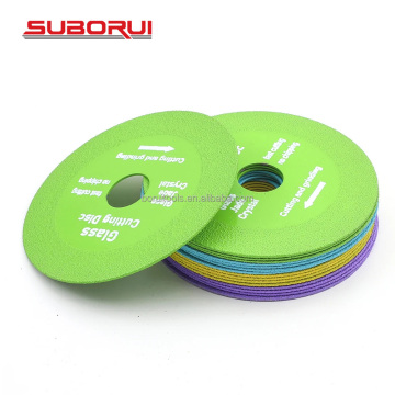 SUBORUI Green Jade 4'' (100mm) Diamond Saw Blade for Ceramic Glass Cutting