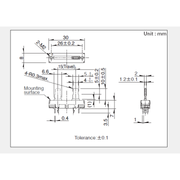 Rs151 series Sliding potentiometer