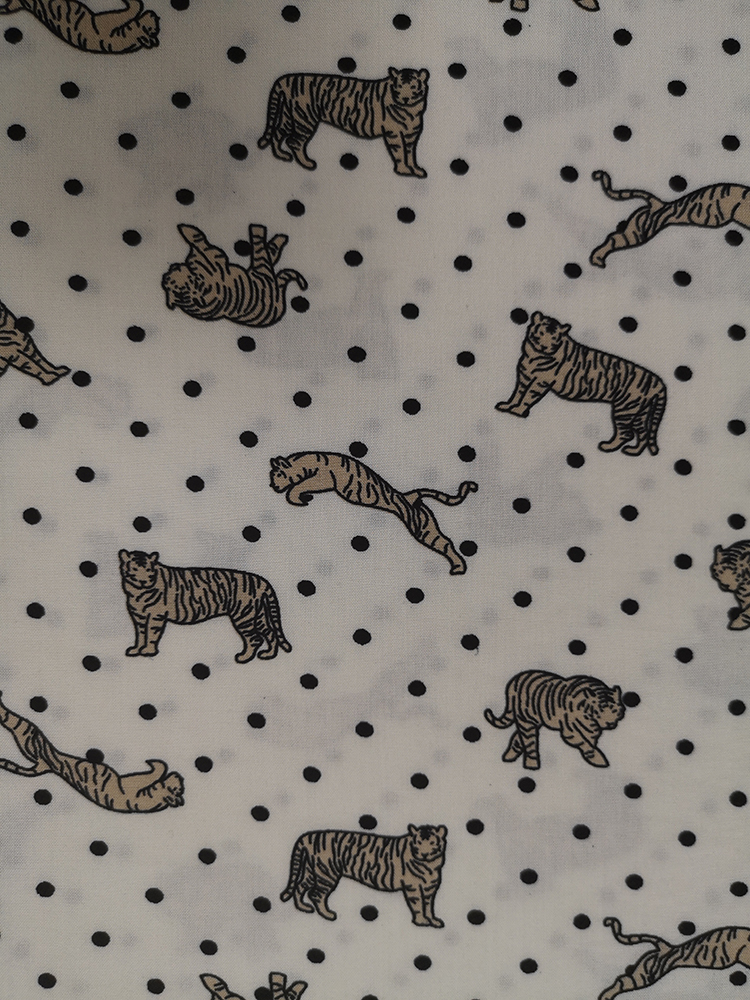 Dots Animal Rayon Challis 32S Printing Fabric