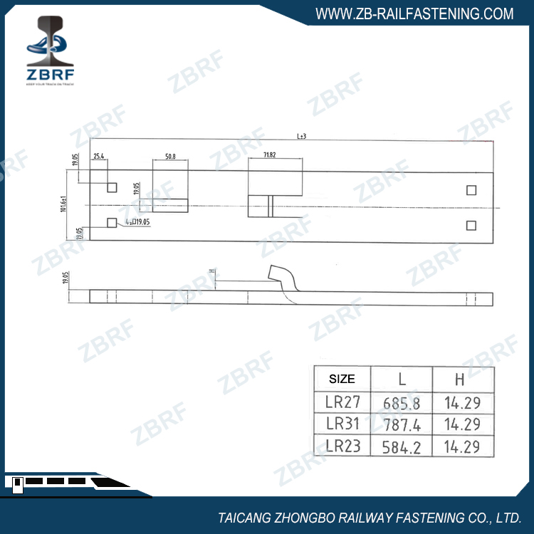 Switch Hook Twin Tie Plate