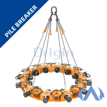 Round Concrete Pile Breaker Hydraulic Cutting Pile