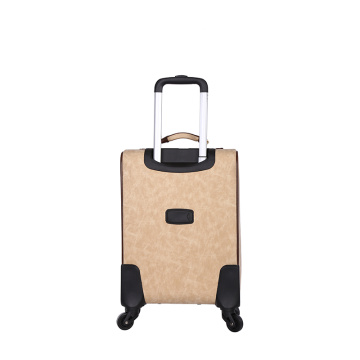 Wholesale PU airport trolley luggage suitcase