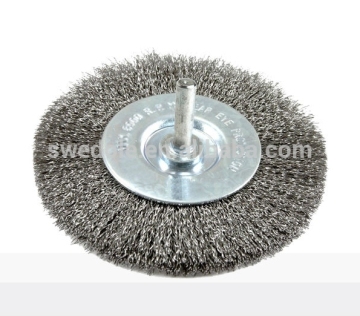 natural color circular brush with shank