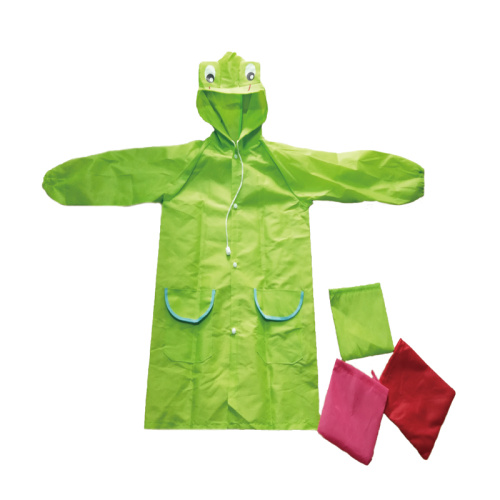 Imperméable en PVC pour enfants avec casquette de dessin animé