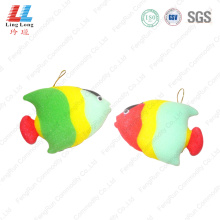 Lively fish style bath sponge