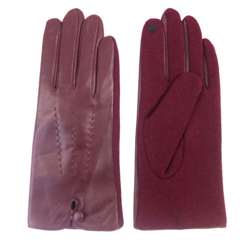 Ladies fashion gloves leather
