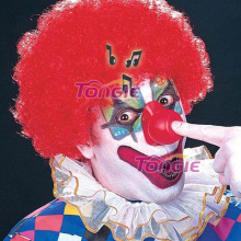 Clown Wig Red Coloured