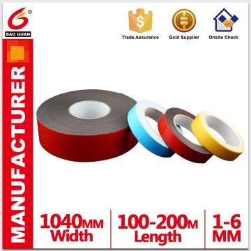 Multi color temperature resistant chemiacal PE foam double-sided adhesive tape