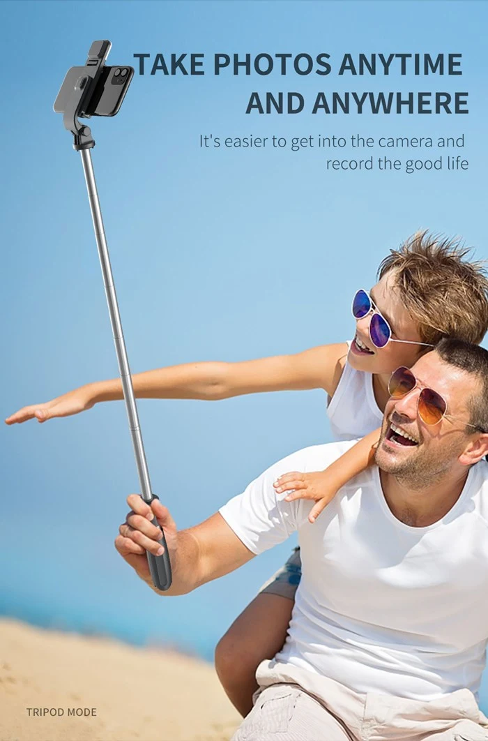 L02s LED Fill Light Tripod Bluetooth Selfie Stick for Phone Live