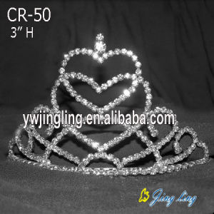 Holiday Heart Shape Pageant Crowns Tiaras