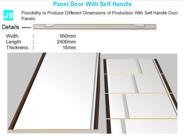 2012 New Products-PVC overlaid MDF wrapping furniture door