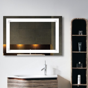 FUAO Touch Screen LED Bathroom Mirror Radio