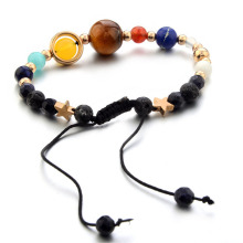Bracelet en perles de soleil avec système solaire