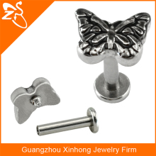 surgical steel custom butterfly labret studs labret piercing body jewelry