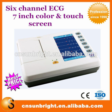 Digital 6 Channels Medical ECG Machine, ECG Monitor