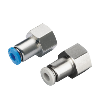 Gas pipe internal thread through quick insert joint