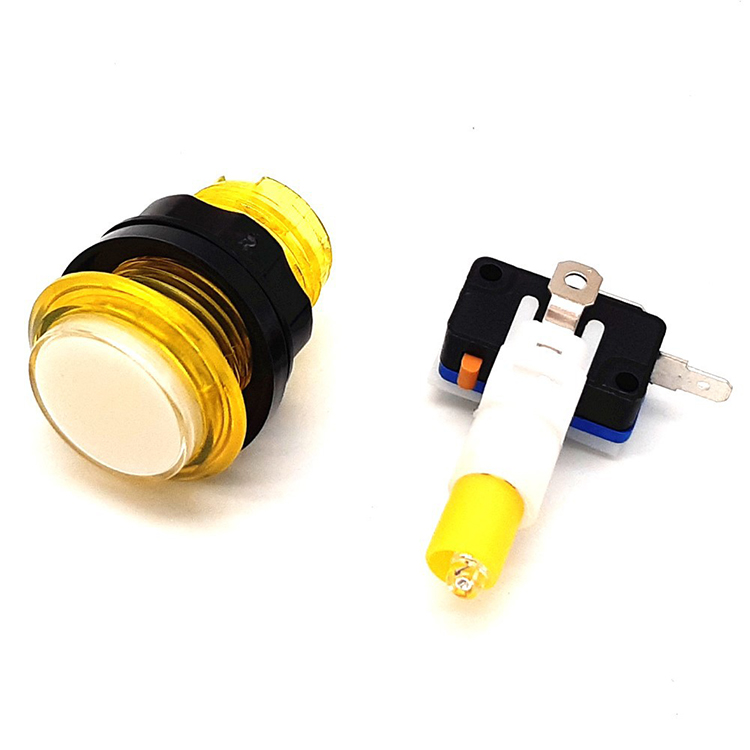 33 mm kleiner runder Knopf mit LED -Licht