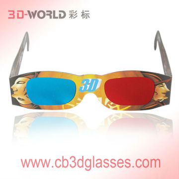 2013 hot sales wholesale cardboard 3d stereoscopic glasses