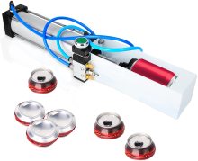 Wall-Mounted Pneumatic Can Crusher for Automatic Aluminum Soda and Beer Can Disposal